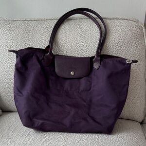 Longchamp Purple le pliage NEO L tote